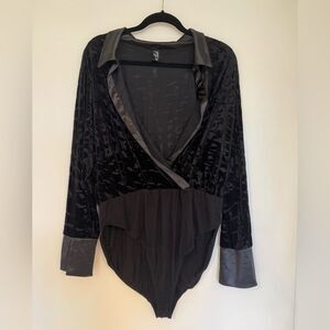 Elegant Black Wrap Top